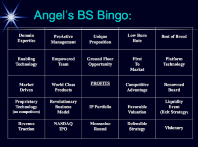 Angel Investor's BS Bingo
