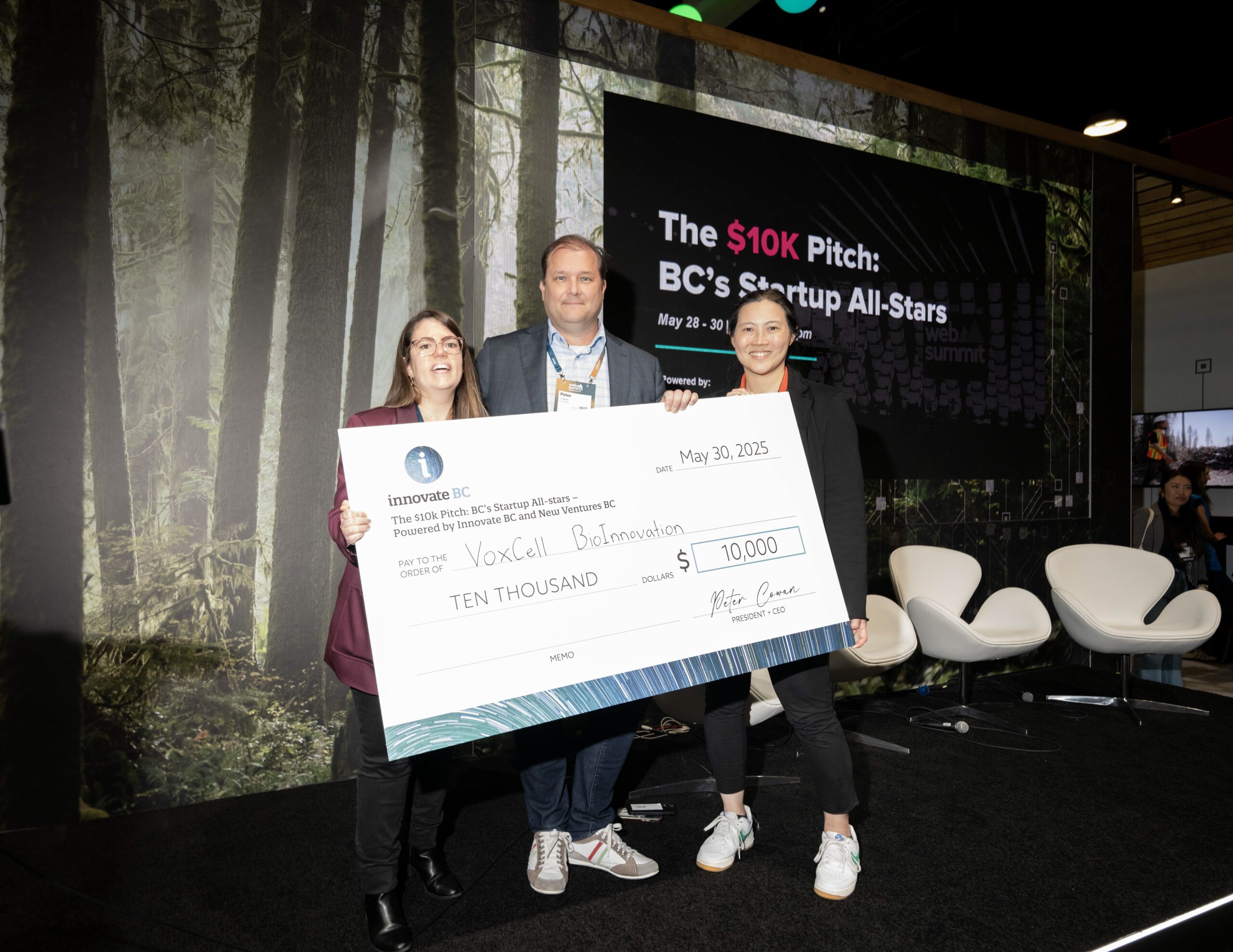 VoxCell BioInnovation Wins The $10K Pitch: BC’s Startup All-Stars Competition at Web Summit Vancouver