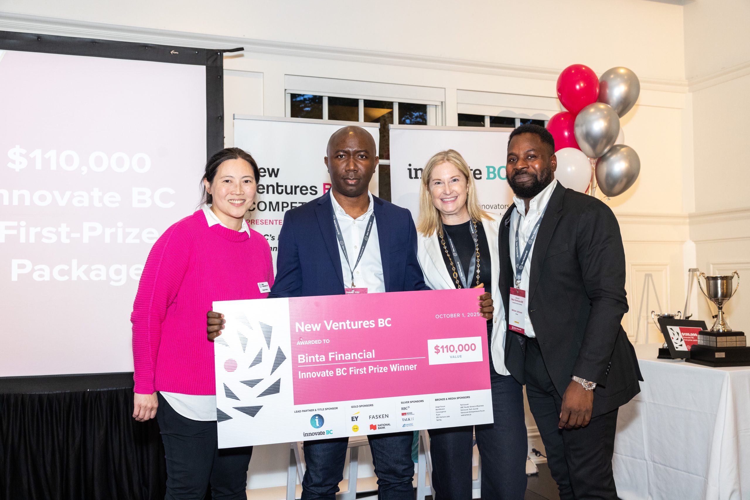 Binta Financial Takes Top Spot at the 2025 New Ventures BC Competition